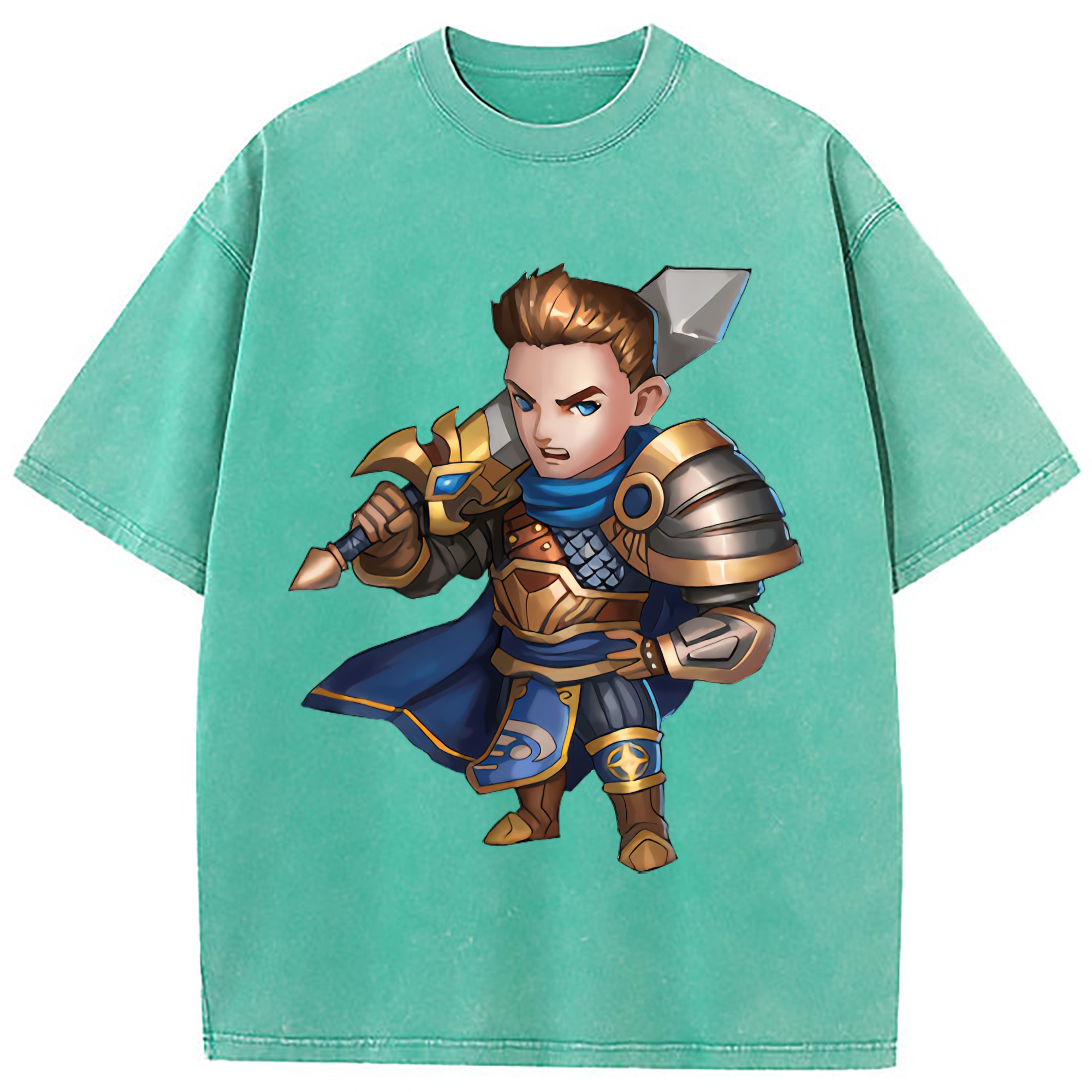 （画像用） リーグ・オブ・レジェンド League of Legends LOL 綿100% ヴィンテージ風 半袖Tシャツ（フロントプリント）